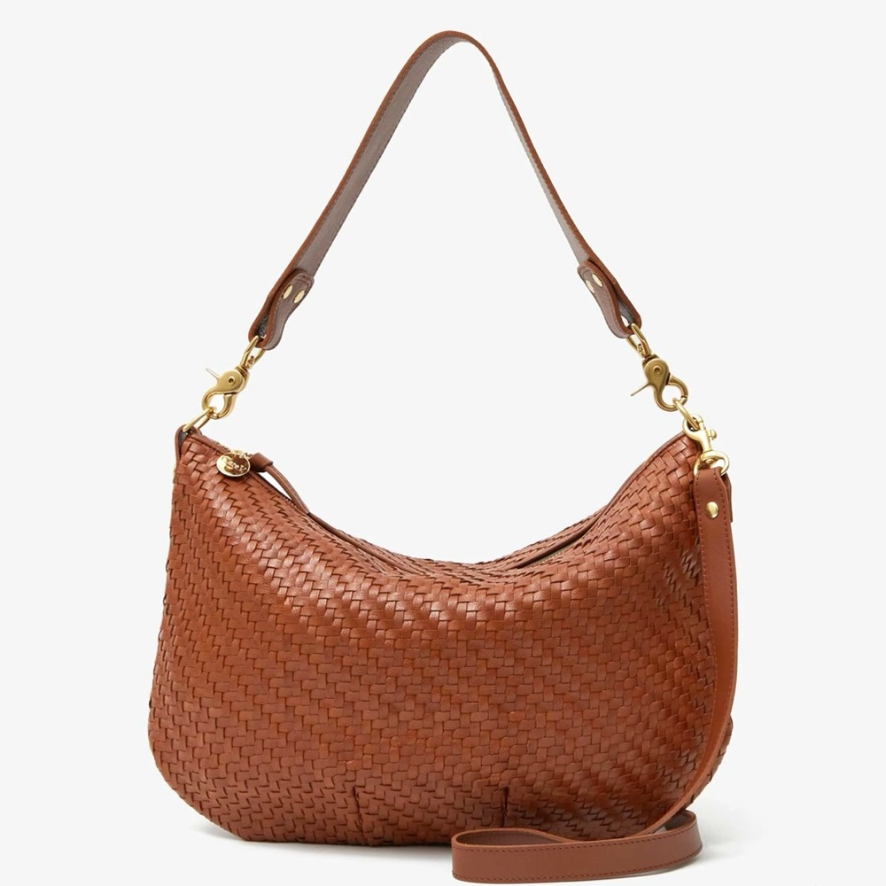 NWT Clare V Moyen Messenger in Hazelnut